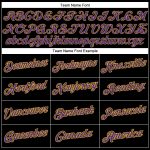Custom Black Purple Gold Throwback Basketball Jersey - Personalized Design Personalized Black Purple-Gold Throwback Basketball