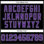 Custom Name and Number Basketball Jersey - Personalized Black Purple-Gray Authentic Throwback Personalized Black Purple-Gray