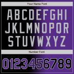 Personalized Gradient Varsity Jacket Black Purple Gray Full-Snap Bomber Fashion Outerwear Personalized Black Purple-Gray