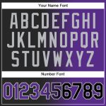 Personalized Gradient Black Purple Gray Baseball Jersey for Fashion Enthusiasts Personalized Black Purple-Gray Gradient Fashion