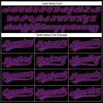 Personalized Performance Vapor Golf Polo Shirt in Black, Purple, Hot Pink Personalized Black Purple-Hot Pink Performance
