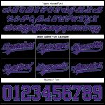 Custom Name Number Basketball Shorts - Personalized Black and Purple Light Blue Authentic Team Apparel Personalized Black