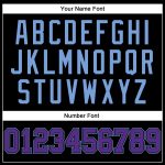 Personalized Black Purple Light Blue Basketball Jersey - Authentic Throwback Style Personalized Black Purple-Light Blue Authentic