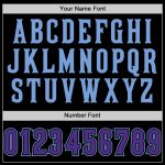 Customizable Basketball Jersey - Personalized Black Purple-Light Blue Authentic Throwback with Custom Name & Number Personalized