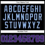 Personalized Black Purple Light Blue Baseball Jersey for Men and Women Personalized Black Purple-Light Blue Baseball Jersey