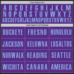 Personalized Black Purple Light Blue Baseball Jersey for Men and Women Personalized Black Purple-Light Blue Baseball Jersey