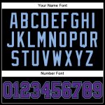 Personalized Throwback Baseball Jersey - Black Purple Light Blue Mesh Design Personalized Black Purple-Light Blue Mesh Authentic