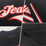 Personalized Throwback Baseball Jersey - Black Purple Light Blue Mesh Design Personalized Black Purple-Light Blue Mesh Authentic