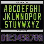 Custom Name Number Two Tone Hoodie Jacket - Black Purple Neon Green Bomber Varsity Letterman Full-Snap for Teams Personalized