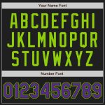 Personalized Baseball Jersey Black Purple Neon Green Raglan Sleeves for Men and Women Personalized Black Purple-Neon Green