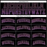 Custom Name and Number Baseball Jersey in Black Purple and Old Gold - Authentic Drift Fashion Team Gear Personalized Black