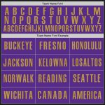 Personalized Baseball Jersey in Black, Purple, and Old Gold - Custom Sports Apparel Personalized Black Purple-Old Gold Baseball