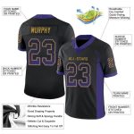 Personalized Black Purple Old Gold Drift Fashion Football Jersey for Men Personalized Black Purple-Old Gold Mesh Drift Fashion