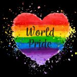 Personalized Rainbow Heart LGBT Pride Jersey for Kids or Adults - Custom Name & Number Baseball Jersey Personalized Black