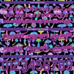 Personalized 3D Psychedelic Magic Mushrooms Black Purple-Pink Basketball Shorts Personalized Black Purple-Pink 3D Magic Mushrooms