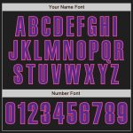 Custom Black Purple-Pink Baseball Jersey for Men and Women - Personalized Sports Apparel Personalized Black Purple-Pink Baseball