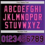 Custom Gradient Fashion Jacket Black Purple Pink Full-Snap Varsity Bomber Letterman Personalized Black Purple-Pink Bomber