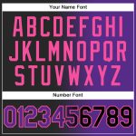 Custom Black Purple Pink Gradient Baseball Jersey for Fashion Lovers Personalized Black Purple-Pink Gradient Fashion Baseball