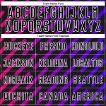 Custom Name Number Soccer Jersey Personalized Black Purple Pink Lines Uniform Personalized Black Purple-Pink Lines Sublimation