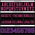 Personalized Black Purple Pink Football Jersey, Custom Mesh Jersey for Men Personalized Black Purple-Pink Mesh Football Jersey
