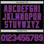 Personalized Black Purple Pink Mesh Baseball Jersey for Throwback Style Personalized Black Purple-Pink Mesh Throwback Baseball