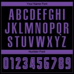 Custom Name Number Personalized Black Purple Soccer Uniform Jersey Team Personalized Black Purple Sublimation Soccer Uniform