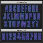 Custom Name Number Personalized Black Purple Teal Baseball Jersey - Authentic Team Jersey Personalized Black Purple-Teal