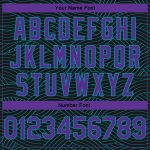 Custom Black Purple Teal Basketball Jersey - City Edition, Personalized Design Personalized Black Purple-Teal City Edition
