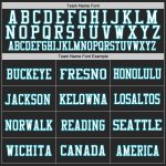 Customizable Black Purple Teal Authentic Throwback Football Jersey with Personalized Name and Number Personalized Black Purple-Teal