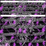 Custom Animal Snake Baseball Jersey with 3D Black Purple-White Pattern, Personalize Name & Number Personalized Black Purple-White