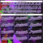 Custom Name Number Baseball Jersey - Personalized 3D Pattern Design for Holi Festival, Black Purple White Color Personalized