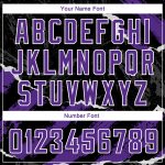 Customized 3D Torn Paper Style Basketball Jersey Black Purple White Design Personalized Black Purple-White 3D Pattern Design