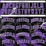 Custom 3D Torn Paper Basketball Jersey - Black Purple White, Personalized Design, Size 2 Personalized Black Purple-White