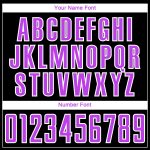 Personalized Animal Print Soccer Jersey in Black Purple-White Sublimation Design Personalized Black Purple-White Animal Print