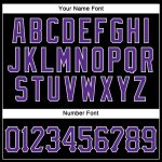 Custom Name Number Personalized Baseball Jersey Black Purple-White Sleeveless Authentic Team Shirt Personalized Black Purple-White