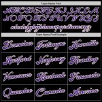 Custom Black Purple and White Baseball Jersey for Personalized Style Personalized Black Purple-White Baseball Jersey