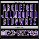 Custom Black Purple and White Baseball Jersey for Personalized Style Personalized Black Purple-White Baseball Jersey