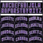 Custom Black Purple-White Geometric Basketball Jersey with Name and Number - Authentic City Edition Team Apparel Personalized