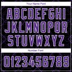 Custom Black Purple-White Geometric Basketball Jersey with Name and Number - Authentic City Edition Team Apparel Personalized
