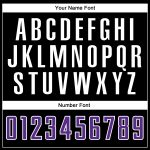 Personalized Soccer Jersey Black Purple and White Sublimation Fashion Split Design Personalized Black Purple-White Sublimation
