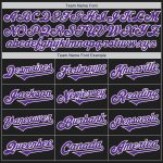 Personalized Black Purple White Two Tone Baseball Jersey for Men and Women Personalized Black Purple-White Two Tone Baseball