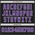 Personalized Black Purple White Two Tone Baseball Jersey for Men and Women Personalized Black Purple-White Two Tone Baseball