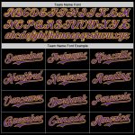 Personalized Rave Skull Jersey - Custom Name & Number - Black Purple-Yellow 3D Pattern Baseball Jersey Personalized Black