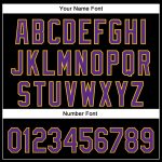 Personalized Halloween Skull 3D Pattern Baseball Jersey with Custom Name and Number - Black Purple-Yellow Design Personalized