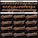 Personalized Halloween Skull 3D Pattern Baseball Jersey with Custom Name and Number - Black Purple-Yellow Design Personalized