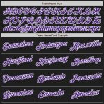 Personalized Black Purple Yellow Baseball Jersey for Fashion Fans Personalized Black Purple-Yellow Split Fashion Baseball