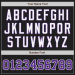 Personalized Black Purple Yellow Baseball Jersey for Fashion Fans Personalized Black Purple-Yellow Split Fashion Baseball