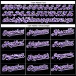Custom Black Purple White Baseball Jersey for Men and Women - Personalized Sports Apparel Personalized Black PurpleWhite