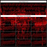 Personalized 3D Dripping Splatter Art Softball Jersey Unisex Two-Button Black Red Personalized Black Red 3D Dripping Splatter