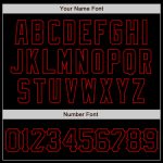 Custom Name and Number Baseball Jersey - Personalized Black Red 3D Abstract Splatter Grunge Art Design Personalized Black